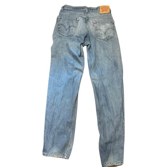 Levi’s 550 Relaxed Fit Jeans 34x36 Light Stonewash Straight Leg Non Stretch - Picture 7 of 9